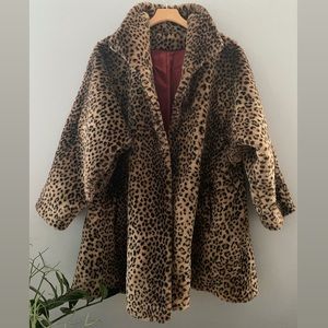 Vintage Leopard Swing Coat